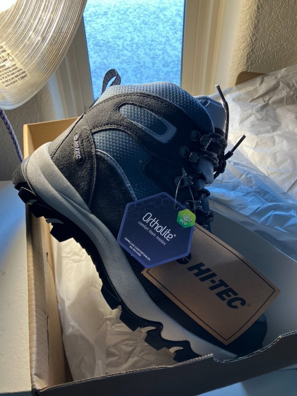 Hi-Tec Women's Blue and Grey Trail Ankle Boots